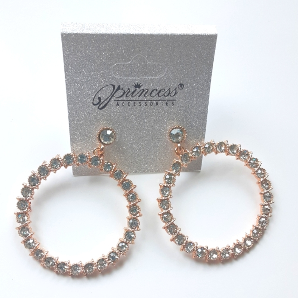 Princess Accessories Circle Fancy Earrings